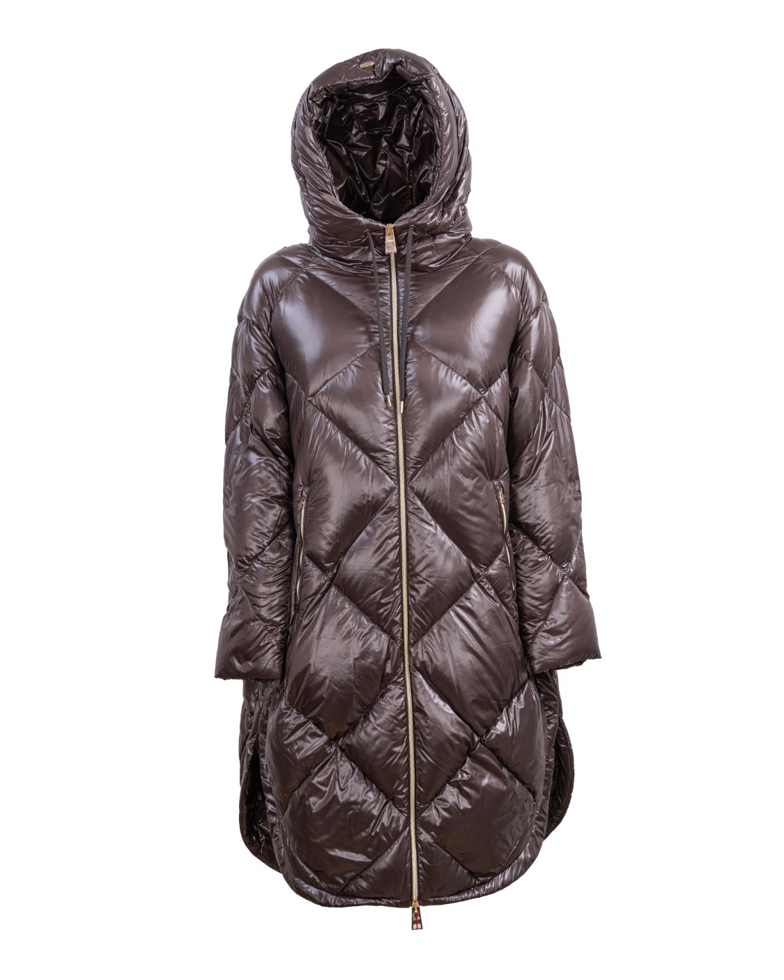shop HERNO Sales Piumino: Herno parka realizzato nell'iconico tessuto Ultralight in nylon 20 denari con imbottitura a iniezione in finissima piuma d'oca.
Trapuntatura a rombi.
Vestibilità oversize.
Cappuccio fisso regolabile con coulisse in tono.
Chiusura con zip a doppio cursore.
Tasche a filetto con zip.
Spacchi laterali.
Imbottitura in piuma d’oca.
Performance: trattamento idrorepellente.
Composizione: 100% poliammide.
Made in Romania.. PI001570D 12017-8800 number 3619280